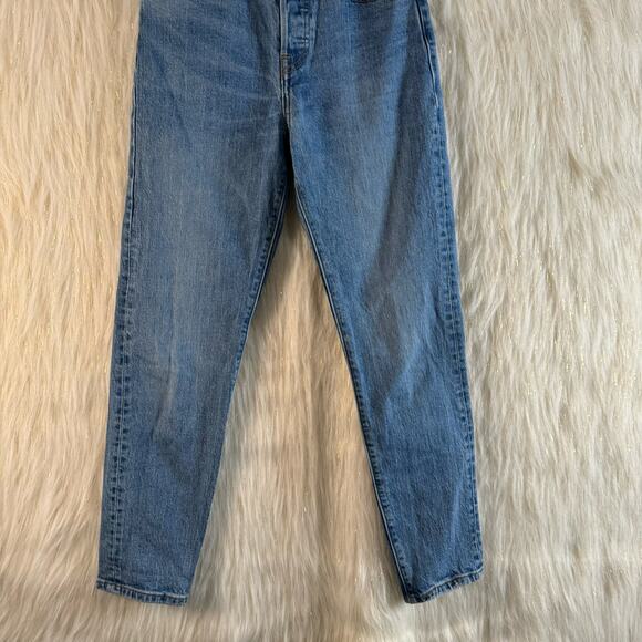 Levi's Women's Jeans Highrise Wedgie 90s Straight Leg Button Fly Blue Jeans 25 - Picture 3 of 12